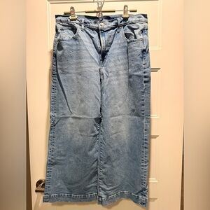 GAP Light Blue High Rise Wide Leg Crop Women’s Jeans